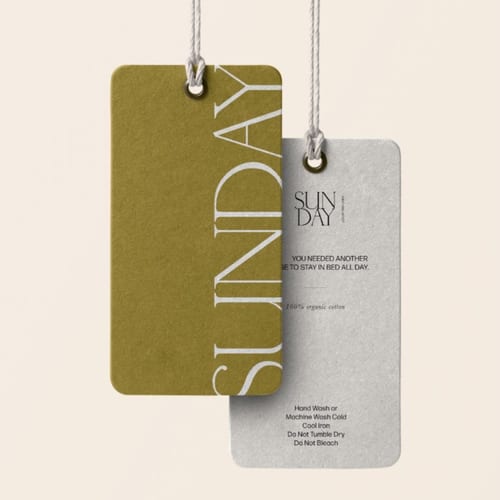Hangtags para ropa y accesorios